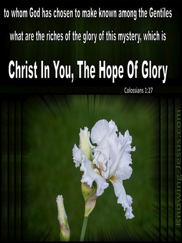 Colossians 1:18 The Hope of Glory (devotional)11:15 (green)